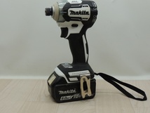 訳アリ　軸ブレあり　makita マキタ　18V　充電式インパクトドライバ　TD148D　18V 4.0Ah　バッテリー付属_画像1