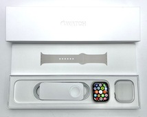 1* Apple Watch アップルウォッチ Series シリーズ 7 GPSモデル 45mm MKN63J/A スターライト アルミケース スポーツバンド A2474_画像1