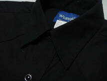 ■送料0 ^^ ラングラー/Wrangler 【 ロデオ x ネイティブ柄 黒 ウエスタンシャツ XL 】 アメリカ USA古着 ブラック 比較的良い状態 N2_画像3