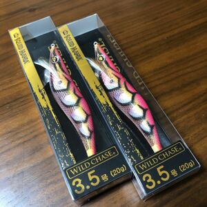 スクイッドマニア限定 ワイルドチェイス 3.5号 2本セット GODシュリンプ/ピンク WILD CHASE