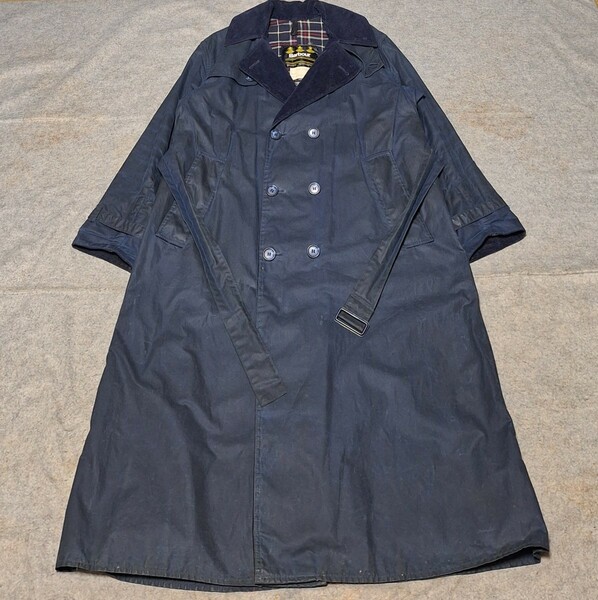 80s 　美品　 バブアー 　38　ネイビー　トレンチコート　 BARBOUR trench coat 90s 　ヴィンテージ　