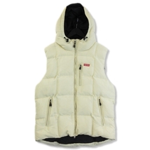 Supreme シュプリーム コムデギャルソンシャツ ナイロンベスト 14AW Iridescent Puffy Vest イリディセントパフィー 白 XL 71008598_画像1