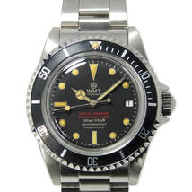 美品 WMT WATCHES ダブルエムティー Royal Marine Black dial Aged Edition Double Red 自動巻き 腕時計 ブラック 黒 30012665_画像1