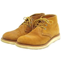 REDWING レッドウィング US8D 26cm ワークチャッカ 3145 2011年製 ワークブーツ ブラウン バーントオレンジ ラフアウト 35002986_画像1