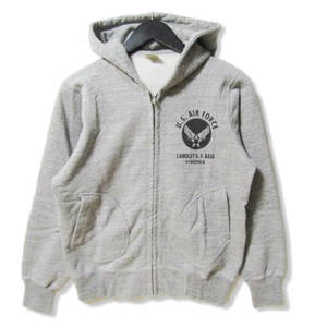 BUZZ RICKSON'S バズリクソンズ ジップパーカー BR65599 FULL ZIP SWEAT PARKA U.S. AIR FORCE コットン グレー S 27105111