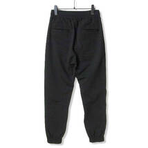 未使用 JOHN LAWRENCE SULLIVAN ジョンローレンスサリバン トラックパンツ Twill jersey track pants ブラック 黒 46 タグ付き 27105230_画像2