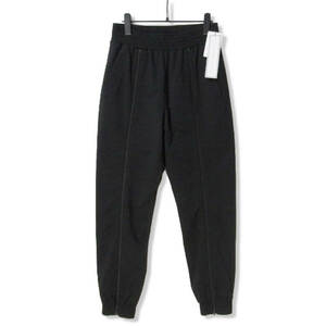 未使用 JOHN LAWRENCE SULLIVAN ジョンローレンスサリバン トラックパンツ Twill jersey track pants ブラック 黒 46 タグ付き 27105230