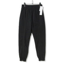 未使用 JOHN LAWRENCE SULLIVAN ジョンローレンスサリバン トラックパンツ Twill jersey track pants ブラック 黒 46 タグ付き 27105230_画像1