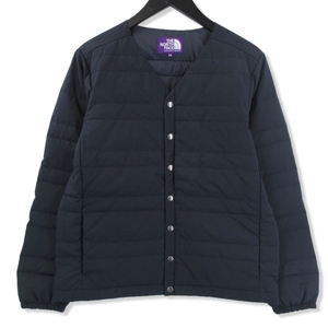 美品 THE NORTH FACE PURPLE LABEL ノースフェイス パープルレーベル ダウン カーディガン ND2360N レディース 紺 WS 71008791