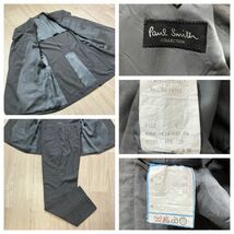 【極上の逸品】ポールスミス コレクション 【Paul Smith】 Lサイズ グレー スーツ メンズ ビジネス 背抜き セットアップ 2B_画像7