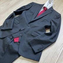 【3ピース】 SUIT SELECT スーツセレクト スーツ セットアップ スリーピース ベスト ジレ 黒系 ブラック Y5 (M位) 結婚式 メンズ_画像5