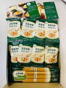 【新品】ZENB ゼンブ ヌードル 1袋 （4食）＋　ZENB ゼンブ ミール 8袋 ＋ 簡易レシピ集