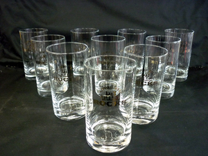 サッポロビール ビアグラス ビールグラス SAPPORO BEER ON THE ROCKS 10点セット 酒器 食器 ガラス製 昭和レトロ 