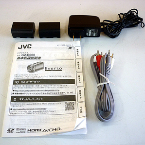 JVCケンウッド ハイビジョンメモリームービー Everio GZ-E600 2013年製 レッド BDライター CU-BD5 2013年製 セット KENWOODの画像8