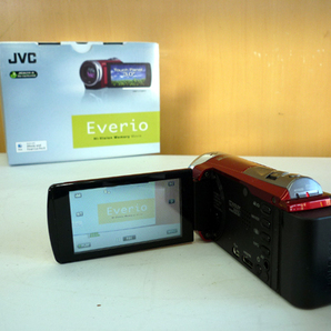 JVCケンウッド ハイビジョンメモリームービー Everio GZ-E600 2013年製 レッド BDライター CU-BD5 2013年製 セット KENWOODの画像2