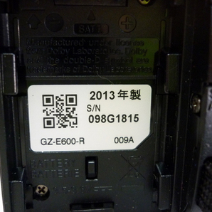 JVCケンウッド ハイビジョンメモリームービー Everio GZ-E600 2013年製 レッド BDライター CU-BD5 2013年製 セット KENWOODの画像6