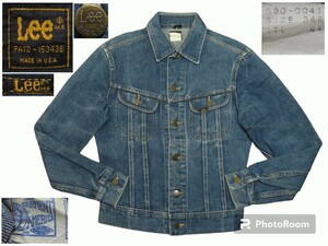 ★ 34 (r) [Lee/Lee/Riders] USA/Vintage/80S/Black Tag/Union Ticket/Denim Jacket/G Jean/820-0041/★ 101-J