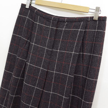 GIORGIO ARMANI WINDOWPANE PLAID TUCK WOOL WIDE PANTS 42 ジョルジオアルマーニ ウィンドペン チェック タック ウール ワイド パンツ_画像3