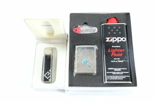 【2点】ZIPPO ジッポ DOLPHIN ドルフィン ギフトボックス オイルライター/GIVENCHY ジバンシィ 1600 電子ライター 喫煙グッズ 0751-TE