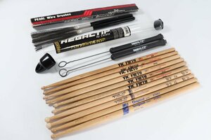 ドラムスティック VIC FIRTH/TAMA/PROMARK ワイヤーブラシ REGALTIP 596R/Pearl 722E 音楽 趣味 まとめ売り 1027-TE