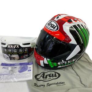 【美品】 ARAI アライ フルフェイスヘルメット RX-7X REA SB レアSB ジョナサンレイ ※スモークシールド付き Ｌサイズ　6583-100