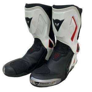 【美品】 DAINESE ダイネーゼ レーシングブーツ TORQUE D1 OUT 白・黒系 ホワイト・ブラック系 26.5cm　6521-100