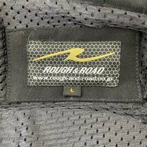 【美品】 ROGH&ROAD ラフ＆ロード RR7248 ストレッチコットンライディングフーディー 　黒系　ブラック系　Lサイズ　6569-100_画像4