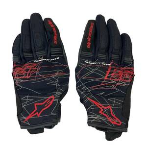 【美品】 ALPINESTARS アルパインスターズ MM93 LOSAIL V2 グローブ 　黒系　ブラック系　赤系　Mサイズ　6572-K