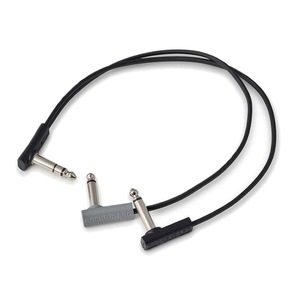 RockBoard RBO CAB F Y 30 BK Flat Patch Y Splitter Cable 30cm Flat Y character cable 