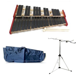 zen on xylophone all sound No.181WA xylophone exclusive use stand exclusive use vinyl case blue 3 point set 