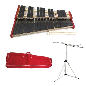 zen on xylophone all sound No.181WA xylophone exclusive use stand exclusive use vinyl case red 3 point set 