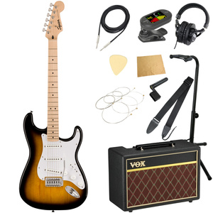 エレキギター 初心者セット スクワイヤー Sonic Stratocaster MN 2TS ストラトキャスター VOXアンプ付き 入門11点 Squier スクワイア