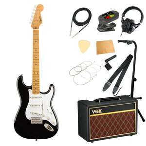  электрогитара начинающий комплект .. тросик Classic Vibe 50s Stratocaster MN BLK VOX усилитель имеется введение 11 пункт .....Squier