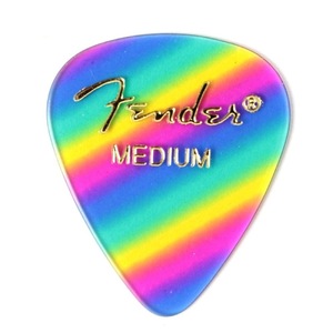 ギターピック 12枚 セット フェンダー ミディアム 351 Shape Premium Picks Medium Rainbow Fender