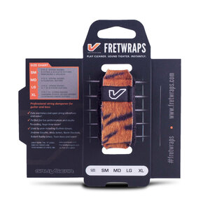 Gruv Gear FW-1PK-TIG-SM FretWraps Wild Tiger Prints 1-Pack スモール 6弦エレキギター/4弦ベース用 フレットラップ