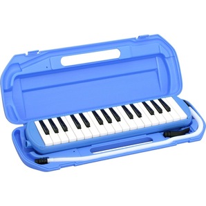 鍵盤ハーモニカ 32鍵 キクタニ MM-32 BLU 鍵盤ハーモニカ どれみシール付き 小学校 幼稚園 保育園 音楽教育楽器の画像2