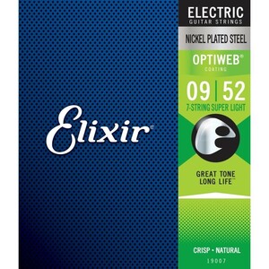 Elixir Elixir 19007 OptiWeb 7-String Super Light 09-52 7-String Electric Guitar String