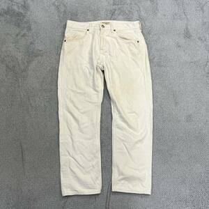 100円スタート♪ （9）Levi's made&crafted リーバイス メイド&クラフテッド　ホワイトデニム　33インチ　コットン　キャンバス　メンズ 白