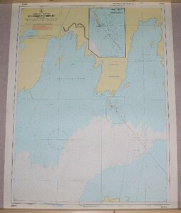 冷戦ロシア 当時の航海図 28024 ソ連国防省航海海洋主局 門外不出