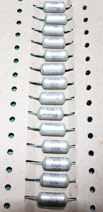 ヤフオク 14個セット 激安 0.1uF160V 噂の初期型 MBM 音質コンデンサ（Tone cap） 金属/紙/金属 コンデンサ amp