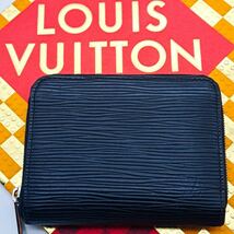 LOUIS VUITTON エピ ジッピーコインパースコインケース 小銭入れ ルイヴィトン ブラック系 ブラック ラウンドジップラウンドファスナー_画像1