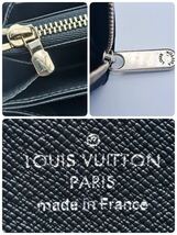 LOUIS VUITTON エピ 黒 ジッピーウォレット ラウンドファスナー 長財布 ラウンドジップノワール_画像10