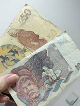 A 2006.スウェーデン2種紙幣 旧紙幣 外国紙幣 _画像9