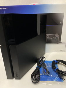 【 F.W7.02★1円スタート】PlayStation 4★CUH-1000A 500GB 本体★ジェットブラック★売切り