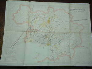 teU-6 Hiroshima city control part tube inside region development map 1|50000 Hiroshima city control part plan lesson S49