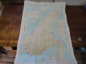 てU-１０２　観光道路　淡路島道路総図　１／１５００００　S４０　裏面；観光案内