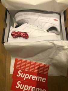 新品未使用 送料込み 26.5cm Supreme Nike Air Force 1 Low White シュプリーム ナイキ エアフォース 1 ホワイト 白 US8.5 CU9225-100