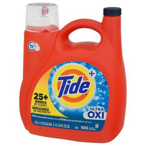 送料無料 Tide OXY タイド ウルトラ オキシ 濃縮 液体洗剤 4.55L 154oz タイドオリジナル強力版 メガサイズ アメリカ洗剤 大容量 オキシー