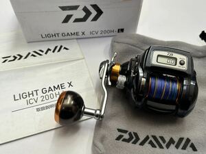 【未使用品】　ダイワ LIGHT GAME X ICV200H-L （検索）ライトゲーム　船　左　カウンターリール