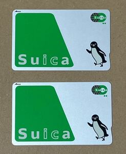 【1度のみ使用 送料無料！】Suica　デポジットのみ　 デポジット500円＋チャージ0円 　２枚セット【Ａｐｐｌｅ　Ｐａｙ対応】